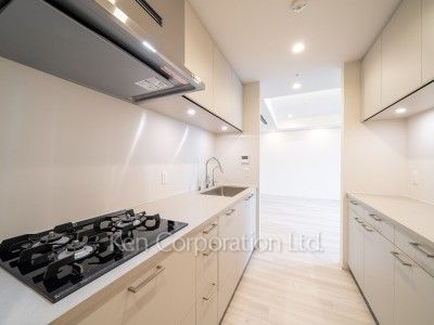 TAKANAWA GATEWAY CITY RESIDENCEの写真 キッチン※画像は同タイプの1020号室（SEタイプ・スノーグレージュ）です。階数・カラータイプが異なる場合があります。※画像では、冷蔵庫が未設置ですが、今後設置されます。 ※10階の同じ間取タイプを撮影。仕様が異なることがあります。