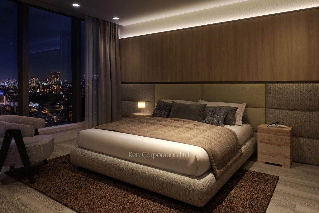 TAKANAWA GATEWAY CITY RESIDENCEの写真 ベッドルーム　※画像はCGで作成されたモデルルームです。 間取り・階数が異なります。