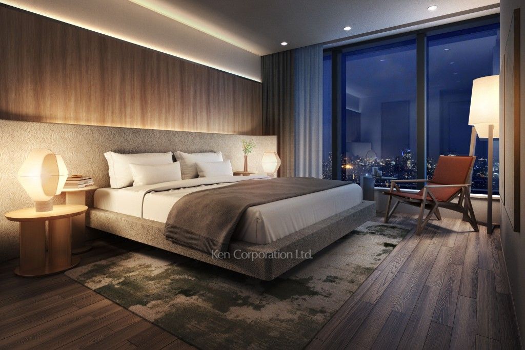 TAKANAWA GATEWAY CITY RESIDENCEの写真 ベッドルーム　※画像はCGで作成されたモデルルームです。 間取り・階数が異なります。