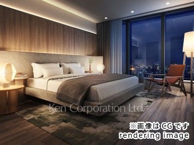 TAKANAWA GATEWAY CITY RESIDENCEの写真 ベッドルーム　※画像はCGで作成されたモデルルームです。 間取り・階数が異なります。