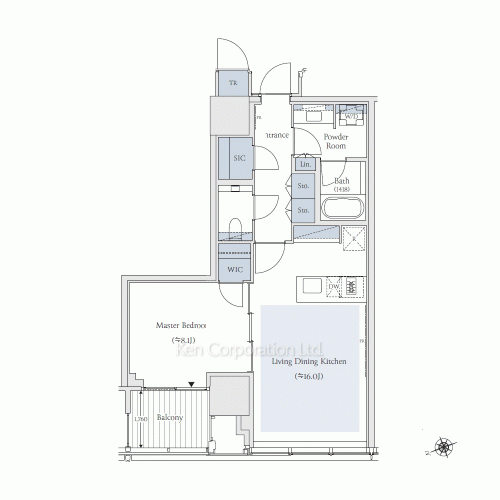 TAKANAWA GATEWAY CITY RESIDENCEの写真 間取り