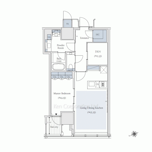 TAKANAWA GATEWAY CITY RESIDENCEの写真 間取り