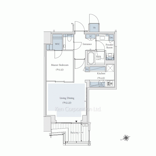 TAKANAWA GATEWAY CITY RESIDENCEの写真 間取り