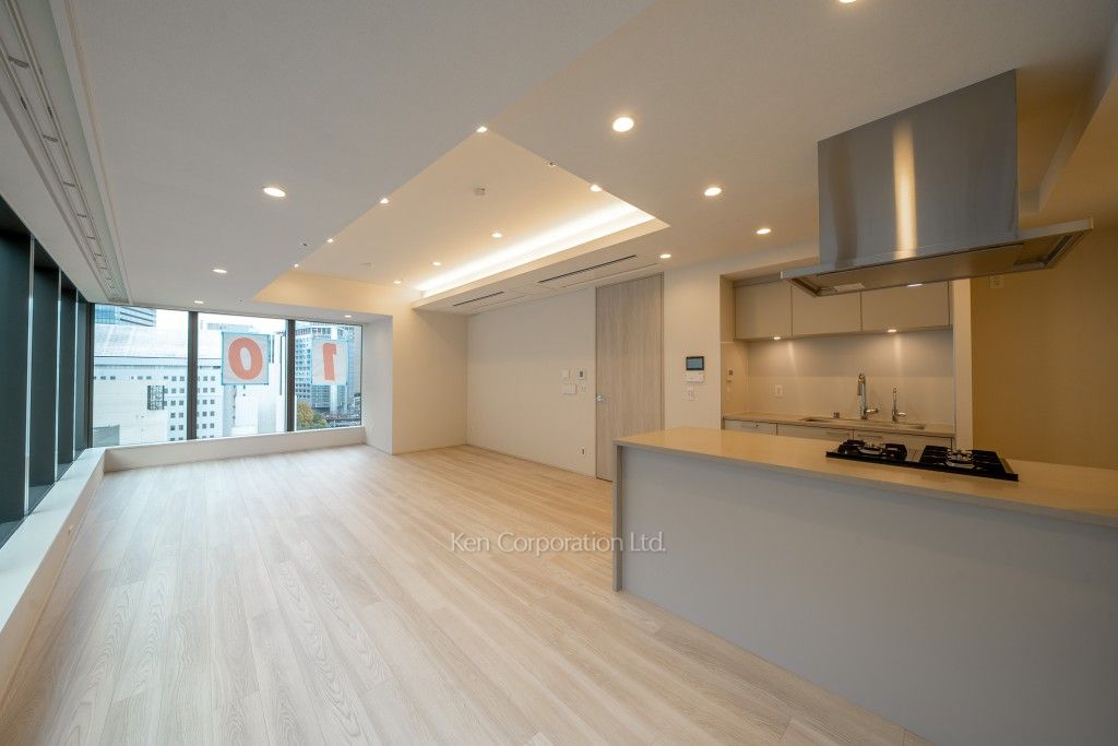 TAKANAWA GATEWAY CITY RESIDENCEの写真 リビングダイニングキッチン※画像は1001号室（SXタイプ・スノーグレージュ）です。※画像では、冷蔵庫が未設置ですが、今後設置されます。