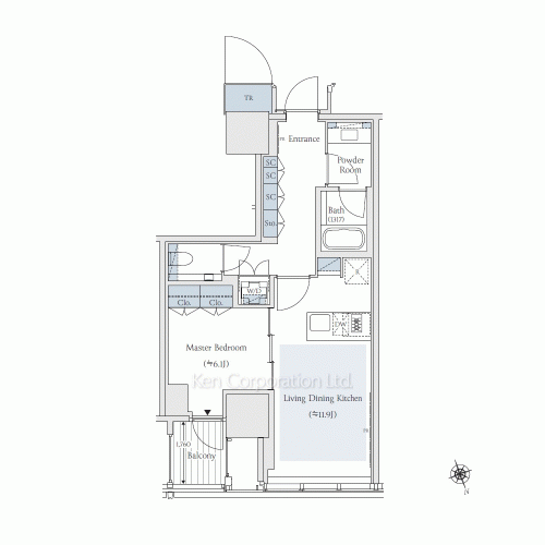 TAKANAWA GATEWAY CITY RESIDENCEの写真 間取り