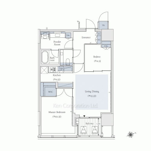 TAKANAWA GATEWAY CITY RESIDENCEの写真 間取り