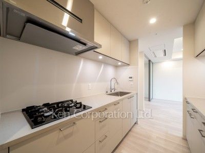 TAKANAWA GATEWAY CITY RESIDENCEの写真 キッチン※画像は同タイプの1018号室（SGタイプ・スノーグレージュ）です。階数・カラータイプが異なる場合があります。※画像では、冷蔵庫が未設置ですが、今後設置されます。 ※10階の同じ間取タイプを撮影。仕様が異なることがあります。