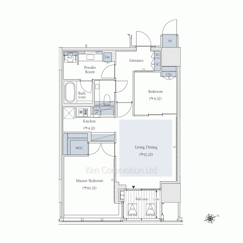 TAKANAWA GATEWAY CITY RESIDENCEの写真 間取り