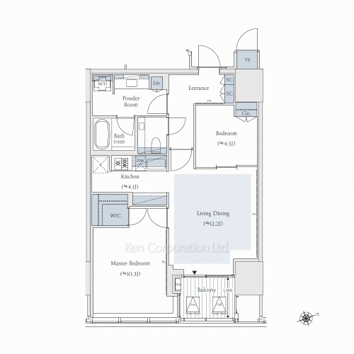 TAKANAWA GATEWAY CITY RESIDENCEの写真 間取り