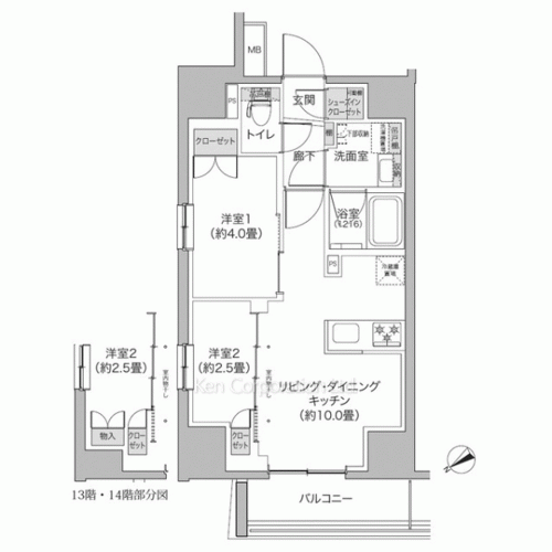 リビオメゾン新宿westの写真 間取り