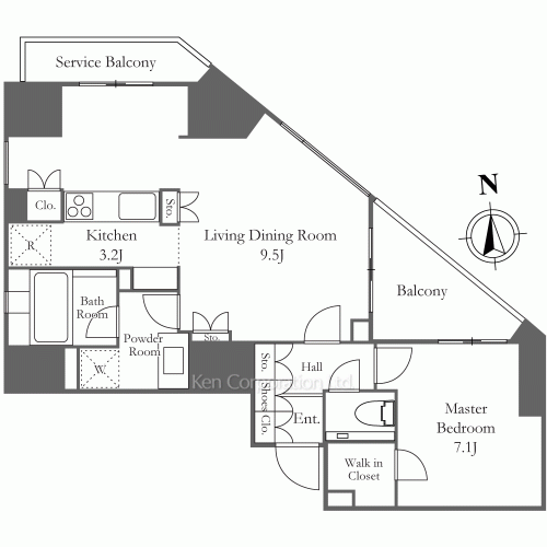サンウッド広尾の写真 間取り