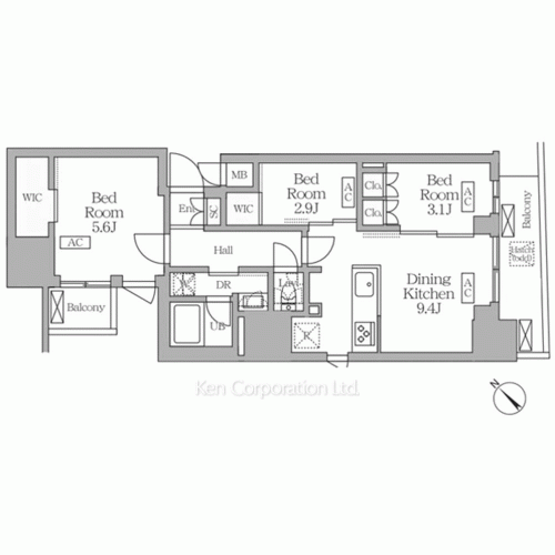 S-RESIDENCE日本橋馬喰町Aereの写真 間取り