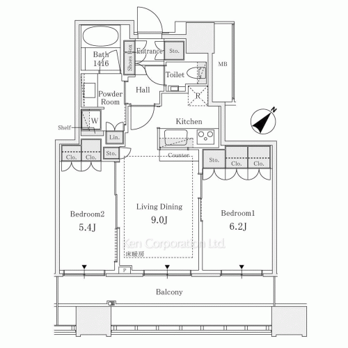CAPITAL GATE PLACE ザ・タワーの写真 間取り