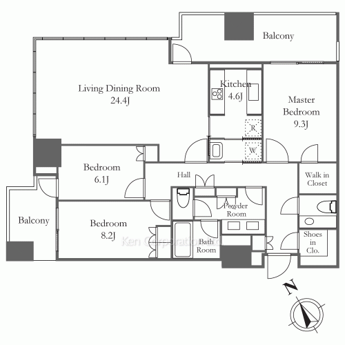 麻布台ヒルズ レジデンスBの写真 間取り