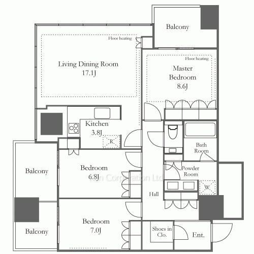 麻布台ヒルズ レジデンスBの写真 間取り