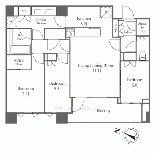 ザ・パークハウス千代田六番町の写真 間取り