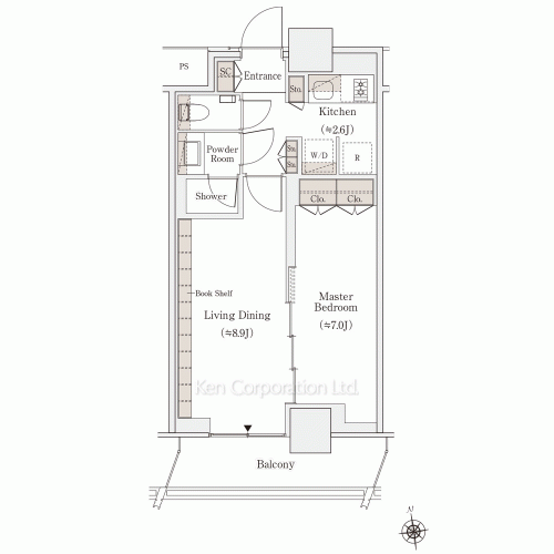 OIMACHI TRACKS RESIDENCE(SOHOフロア)の写真 間取り