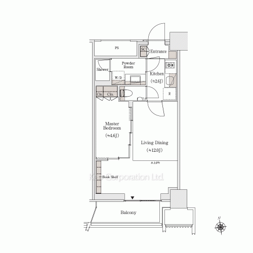 OIMACHI TRACKS RESIDENCE(SOHOフロア)の写真 間取り