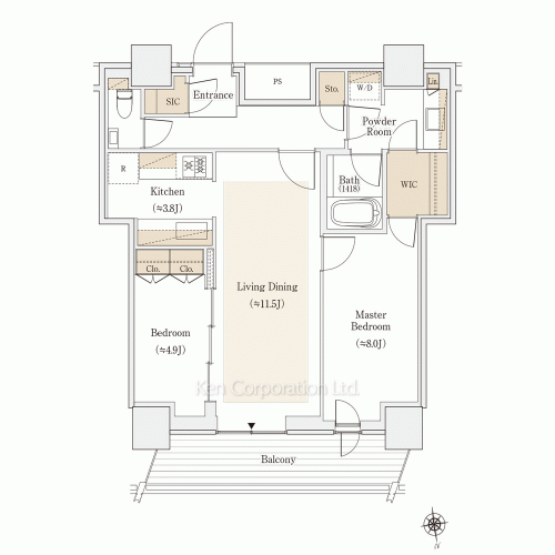 OIMACHI TRACKS RESIDENCEの写真 間取り