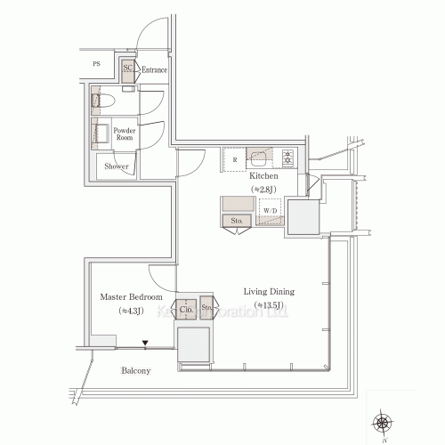 OIMACHI TRACKS RESIDENCE(SOHOフロア)の写真 間取り