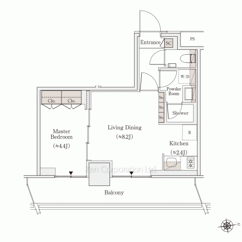 OIMACHI TRACKS RESIDENCE(SOHOフロア)の写真 間取り