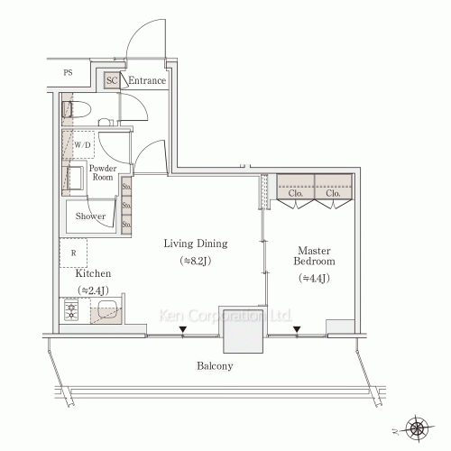 OIMACHI TRACKS RESIDENCE(SOHOフロア)の写真 間取り