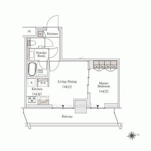OIMACHI TRACKS RESIDENCEの写真 間取り