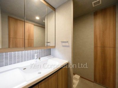 ENetial代官山の写真 パウダールーム ※7階の同じ間取タイプを撮影。仕様が異なることがあります。