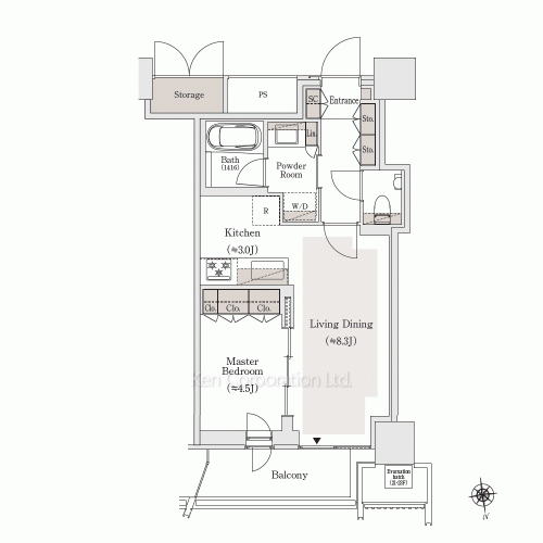 OIMACHI TRACKS RESIDENCEの写真 間取り