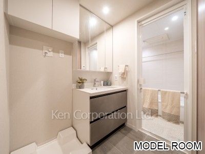 OIMACHI TRACKS RESIDENCEの写真 パウダールーム　※MODEL ROOM ※23階の同じ間取タイプを撮影。仕様が異なることがあります。