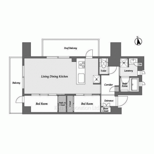 AIFLAT品川戸越パークサイドの写真 間取り