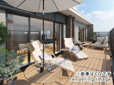 the UPPER HOUSE SHIROKANEの写真 バルコニー　※画像はCGです