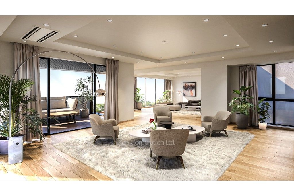 the UPPER HOUSE SHIROKANEの写真 居室（LDなど）　※画像はCGです