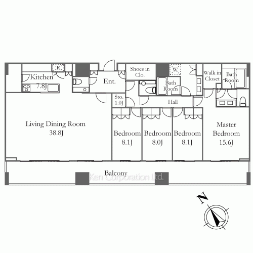 麻布台ヒルズ レジデンスBの写真 間取り