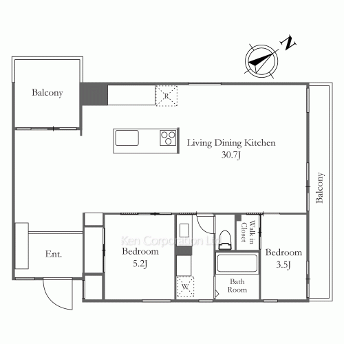 THE GRANDUO FUTAKOTAMAGAWAの写真 間取り