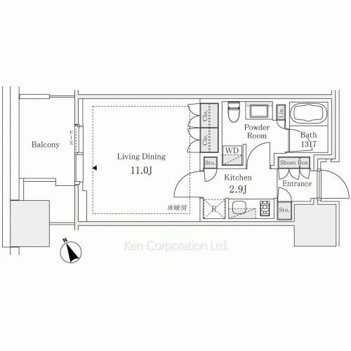 麻布台ヒルズ レジデンスBの写真 間取り