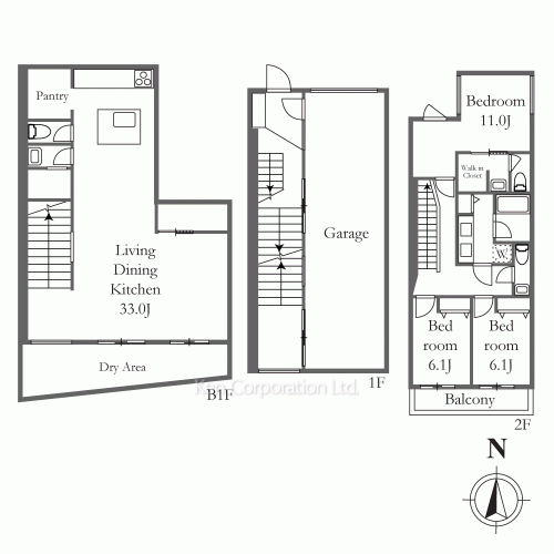 THE GRANDUO HANEGIの写真 間取り