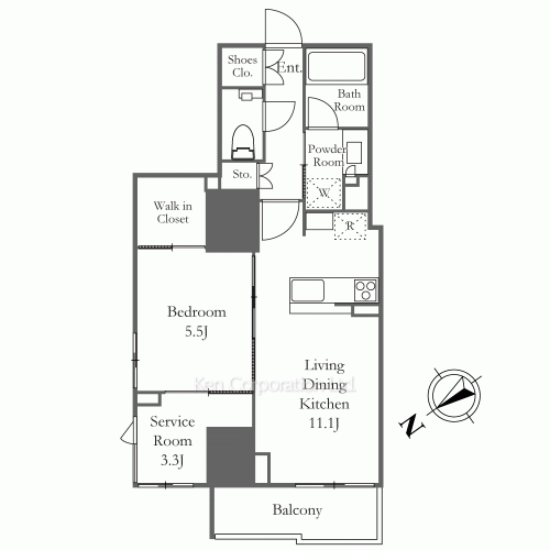 ザ・パークハビオ市ヶ谷イーストの写真 間取り