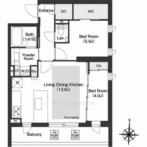ミュプレ代々木上原の写真 間取り