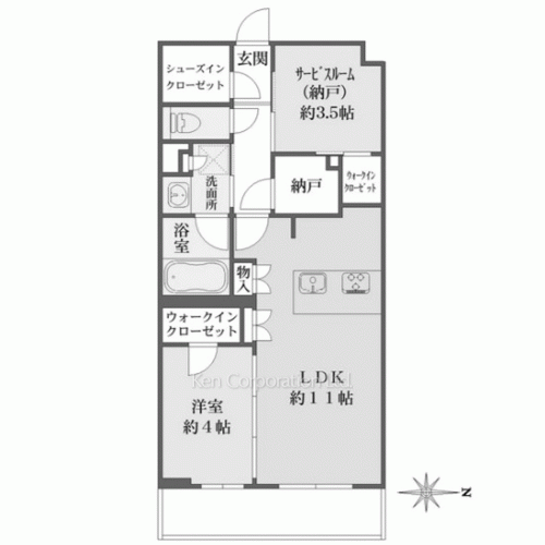 La Perla JiyugaokaⅡの写真 間取り