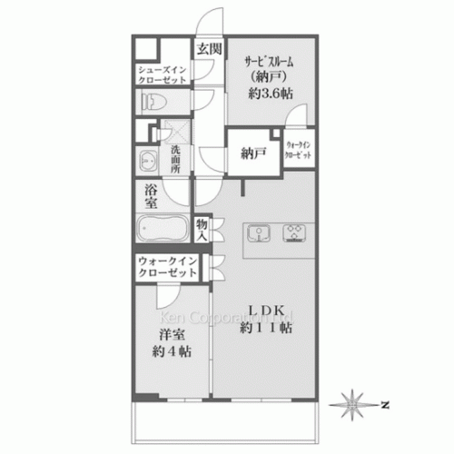 La Perla JiyugaokaⅡの写真 間取り