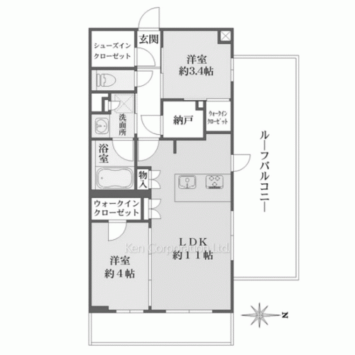 La Perla JiyugaokaⅡの写真 間取り