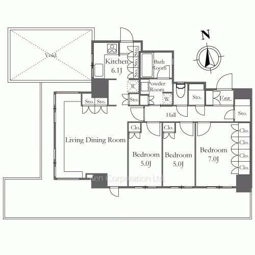 富久クロスグリーンレジデンスの写真 間取り