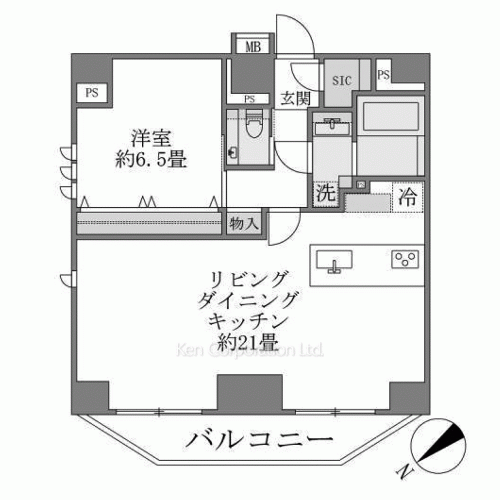 ルネサンス赤坂プレミアコートの写真 間取り