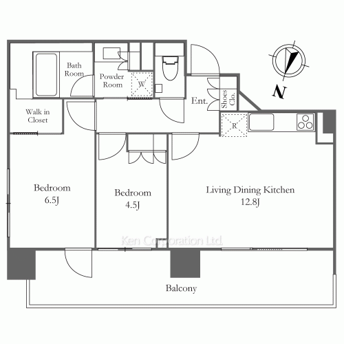 ザ・パークハビオ代々木の写真 間取り