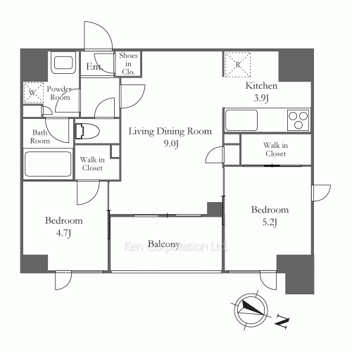 リビオメゾン西麻布の写真 間取り