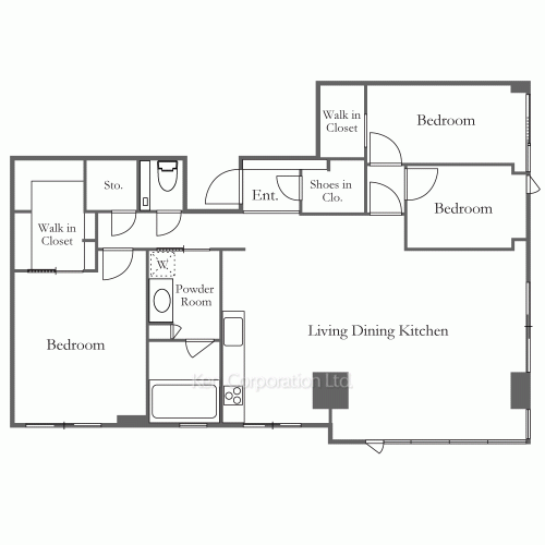 パークコート麻布十番ザ・タワーの写真 間取り