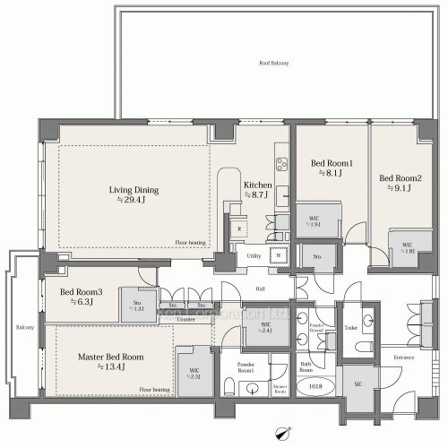 芝白金ヒルズの写真 間取り