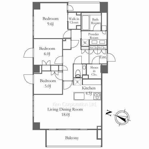 ザ・パークハウス千代田六番町の写真 間取り