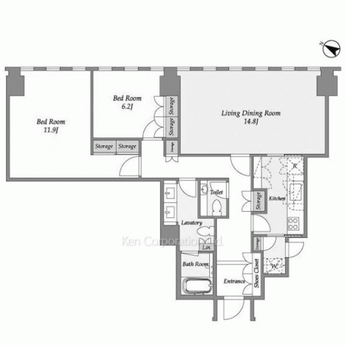 プルデンシャルタワーレジデンスの写真 間取り